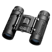 Barska Optics - Binoculars AB10108 8x21 Lucid View- Black- Compact- Blue Lens