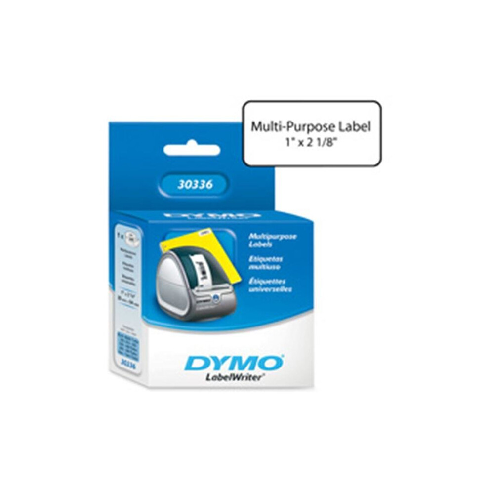 Dymo Corporation DYM30336 Multipurpose Labels- Small- 1in.x2-.13in.- 500-RL- White