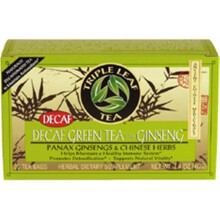 Triple Leaf Tea 877597 Decaf Green Ginseng Tea