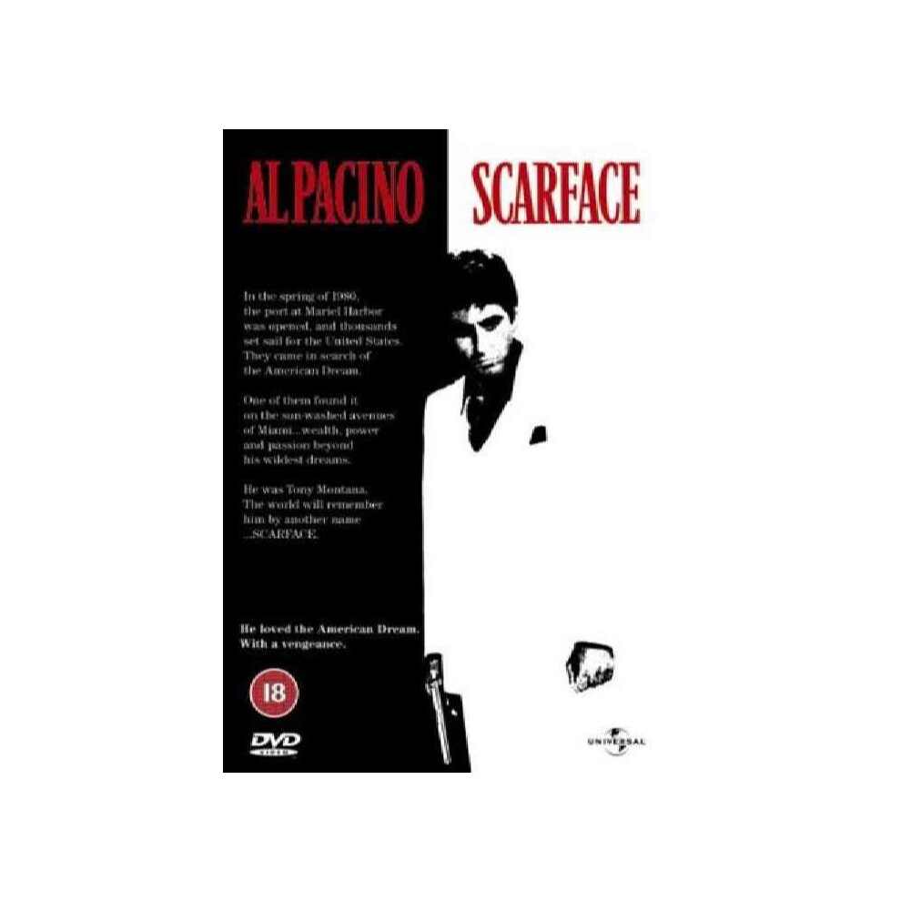 Scarface - Al PacinoÂ (Actor),Â Michelle PfeifferÂ (Actor),Â Brian De PalmaÂ (Director)Â  DVD