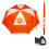 Team Golf 20669 Clemson University 62 in. Double Canopy Umbrella 1