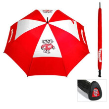 Team Golf 23969 Wisconsin Badgers 62 in. Double Canopy Umbrella