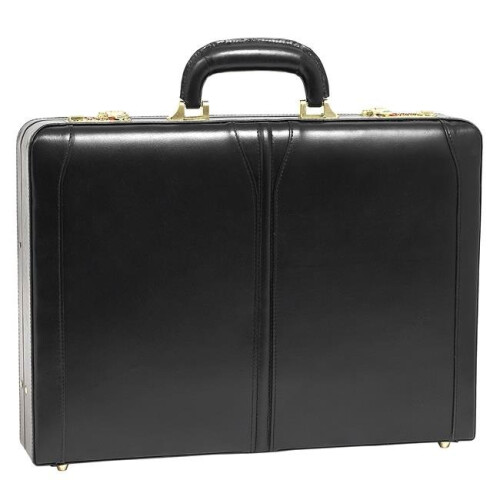 McKlein 80455 Lawson 80455- Black Leather Attache Case