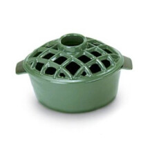 Minuteman T-50-GR 2.2 Quart Enamel Steamer Lattice Top in Green
