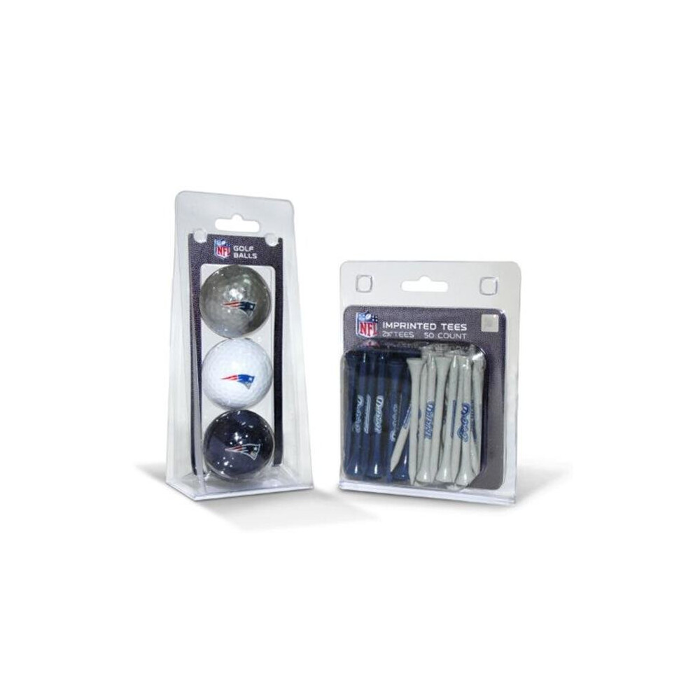 Photos - Golf Team  31799 New England Patriots 3 Ball Pack and 50 Tee Pack