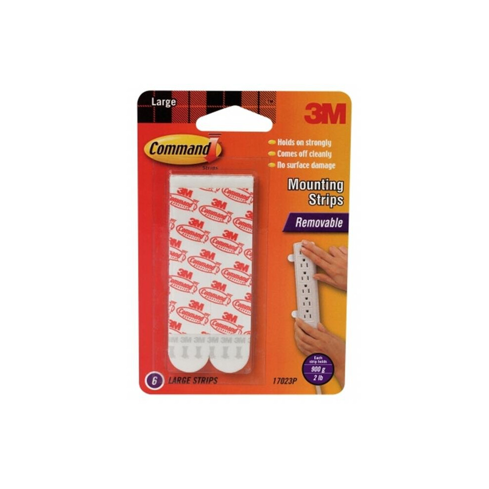 3m 6 Count Large Command Mounting Strips  17023P