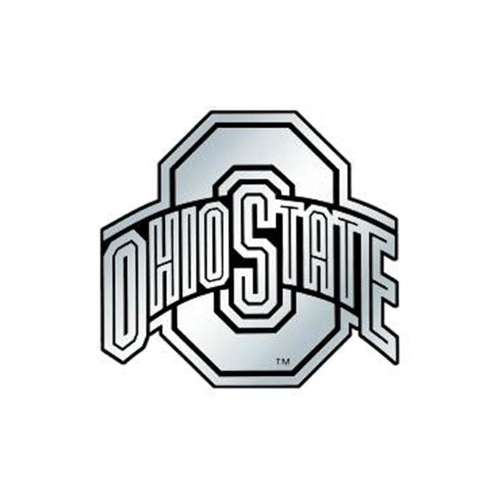 Ohio State Buckeyes Auto Emblem - Silver 681620049220