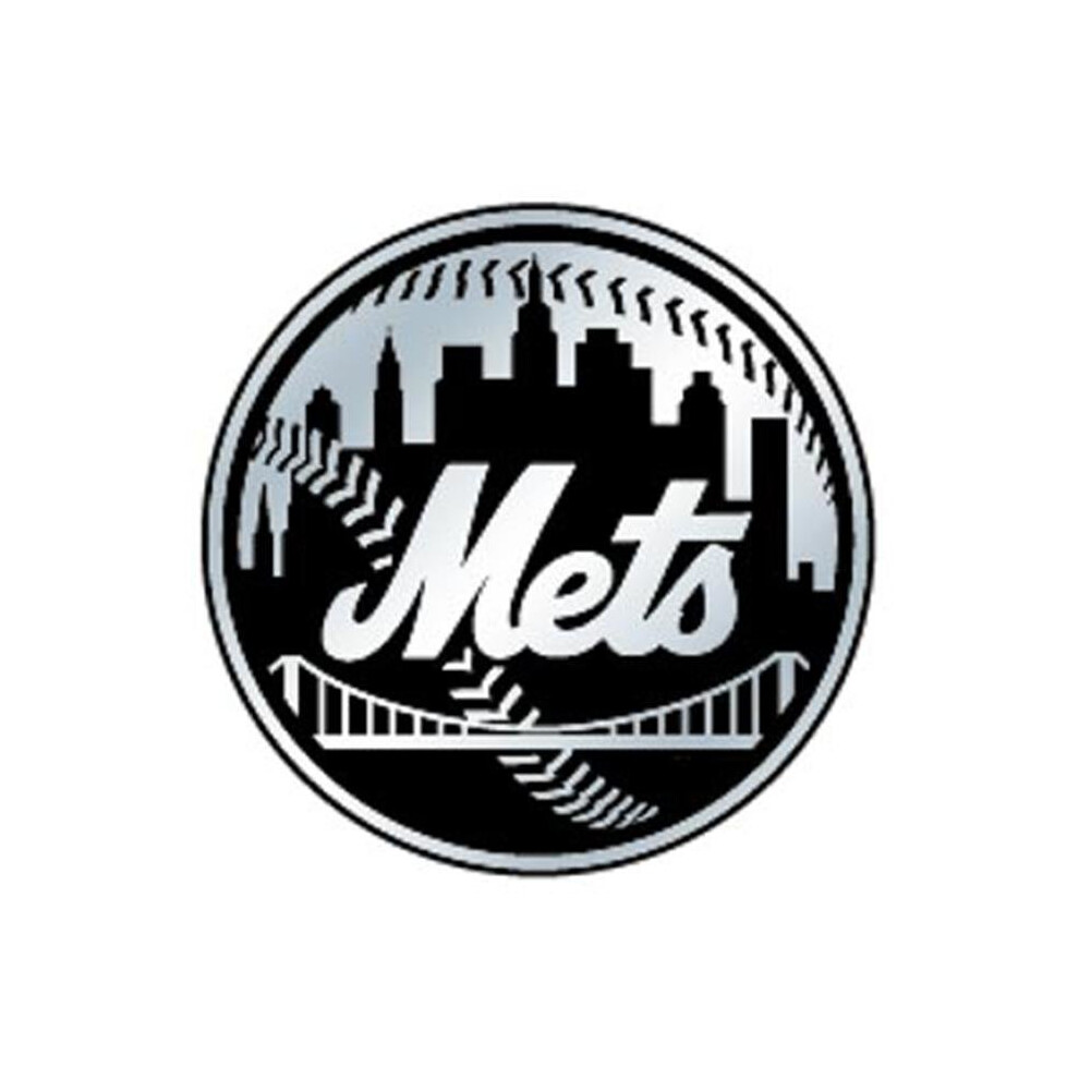 New York Mets Auto Emblem - Silver 681620531992