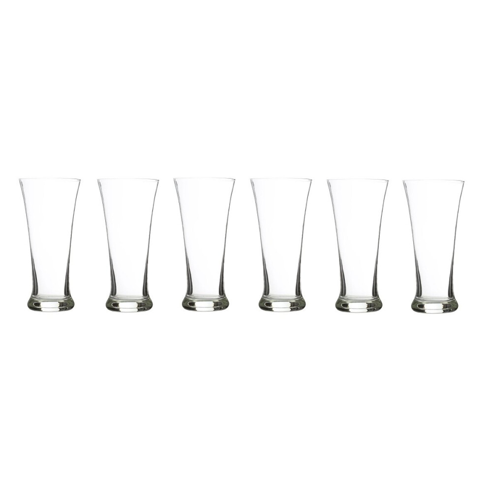Set Of 6 Clear Hi Ball Glasses, 400 ml