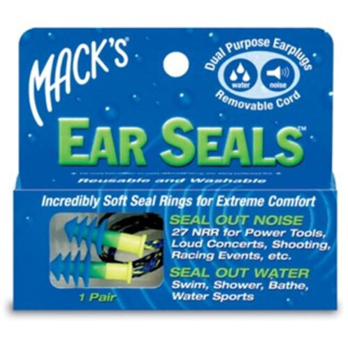 Macks 360005 Ear Seals Earplugs - 1 Pair