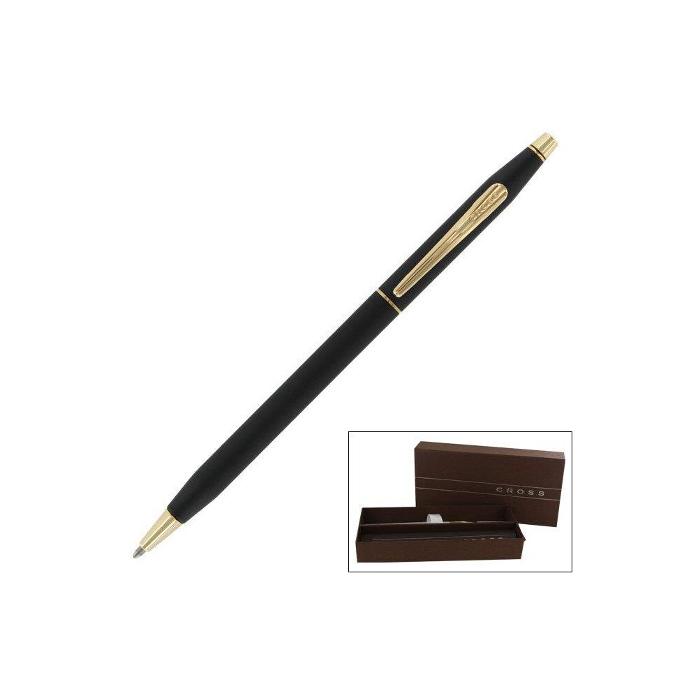 Cross CRO2502 Cross Classic Century Ballpoint Retractable Pen&, Black Ink&, Medium Point&, EA