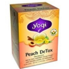 Yogi Tea, Détox Pêche, Sans Caféine, 16 Sachets de Thé, 1,12 oz (32 g)