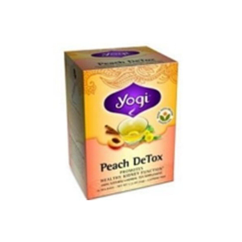 Yogi 27056-3pack Yogi Peach Detox Tea - 3x16 bag