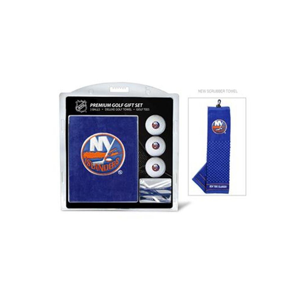 Photos - Golf Team  14720 New York Islanders Embroidered Towel  Ball 12  Tee Gift Set