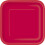 31493: 14 Ruby Red Square 9 in Paper Plates, 9x9 in - Bold Party Tableware 1