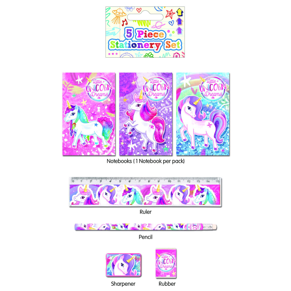 6 Unicorn Stationery Sets