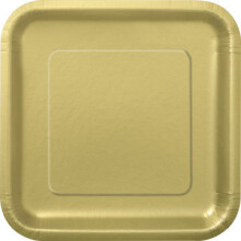 14 Gold Square 9" Plates