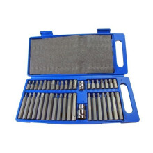 US PRO Tools 40pc Torx / Spline & Hex Bit Set 3/8" & 1/2" Drive Bit Holder