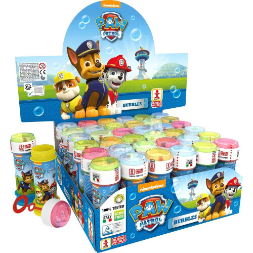 6 Paw Patrol Bubble Liquid Tubs