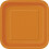 14 Pumpkin Orange Square 9" Plates 1