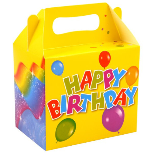 6 Happy Birthday Party Boxes