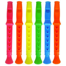 6 Flute Whistles 14cm