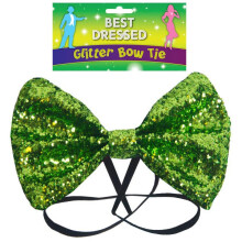 Green Glitter Bow Tie