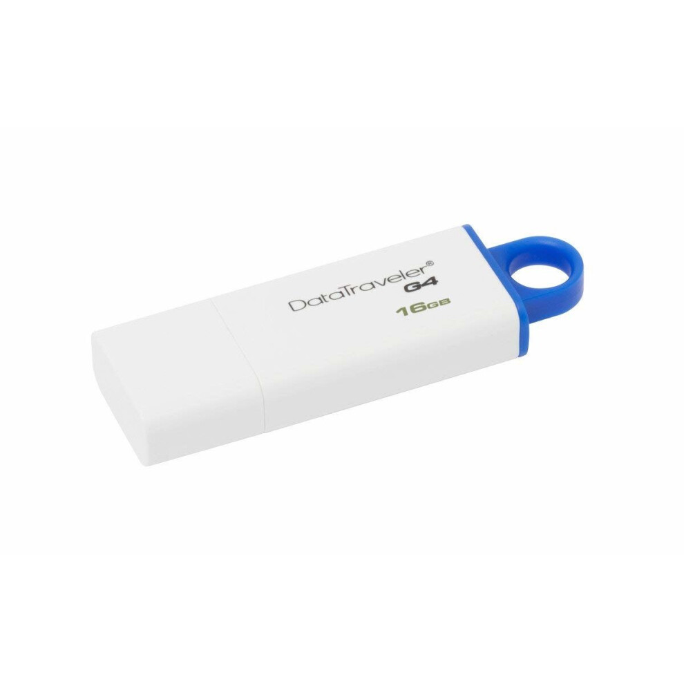 Kingston DataTraveler G4 16GB USB 3.0 Memory Stick - White/Blue