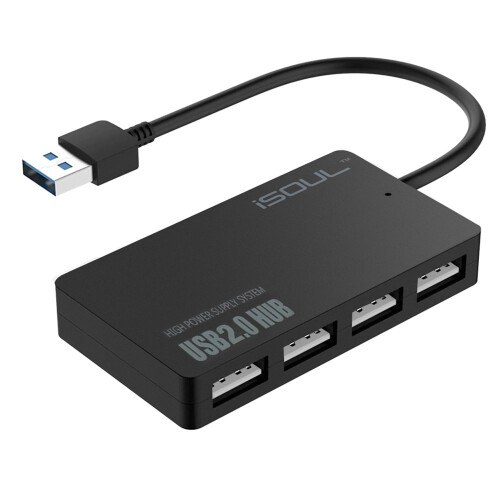 High Speed 4 Port USB HUB 2.0 Multi Splitter Expansion Desktop PC Laptop Adapter 1