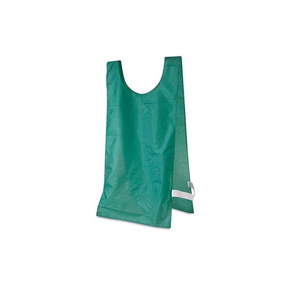 Champion Sport NP1GN Heavyweight Pinnies  Nylon  One Size  Green  12 per Pack