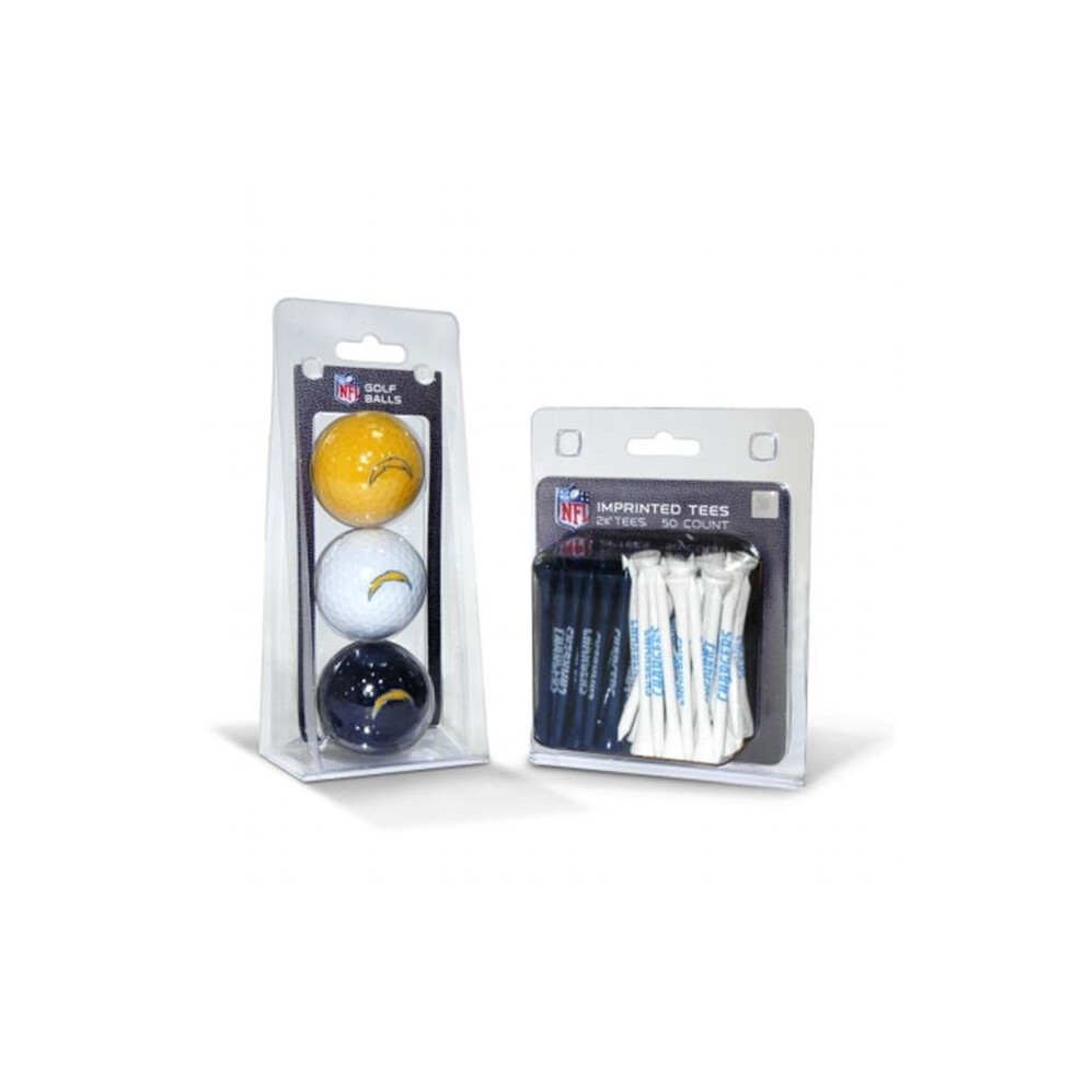 Photos - Golf Team  32699 San Diego Chargers 3 Ball Pack and 50 Tee Pack