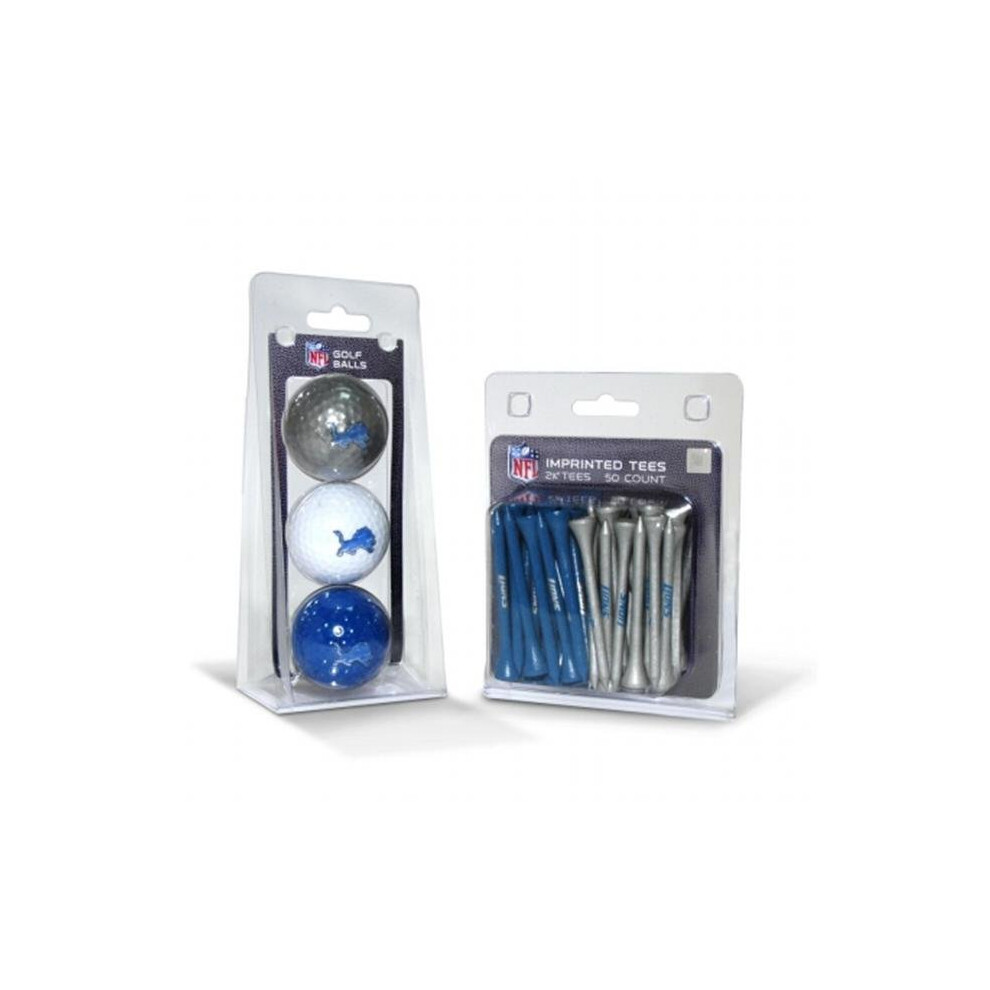 Photos - Golf Team  30999 Detroit Lions 3 Ball Pack and 50 Tee Pack
