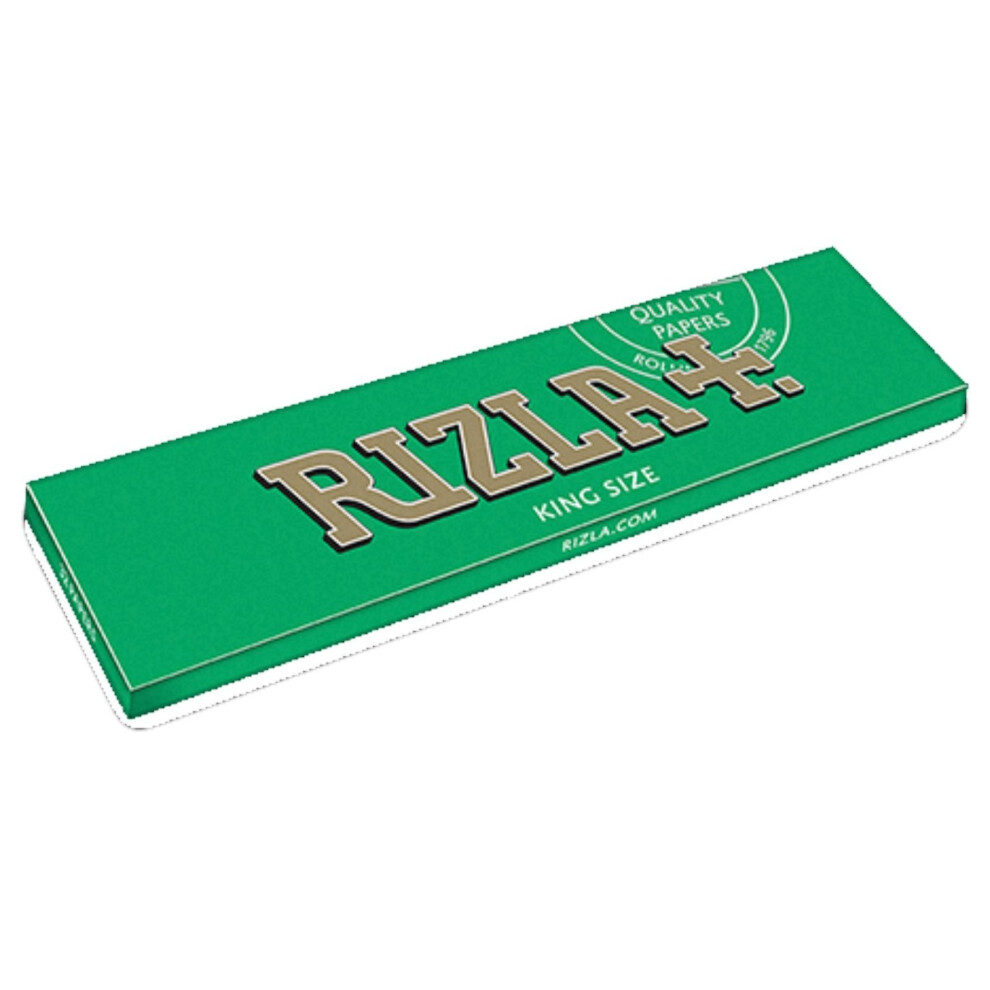 5 BOOKLETS RIZLA KING SIZE GREEN ROLLING PAPERS