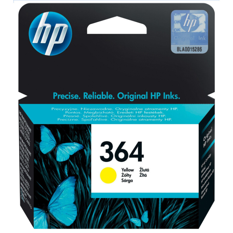 Hp Cb320ee (364) Yellow Ink Cartridge