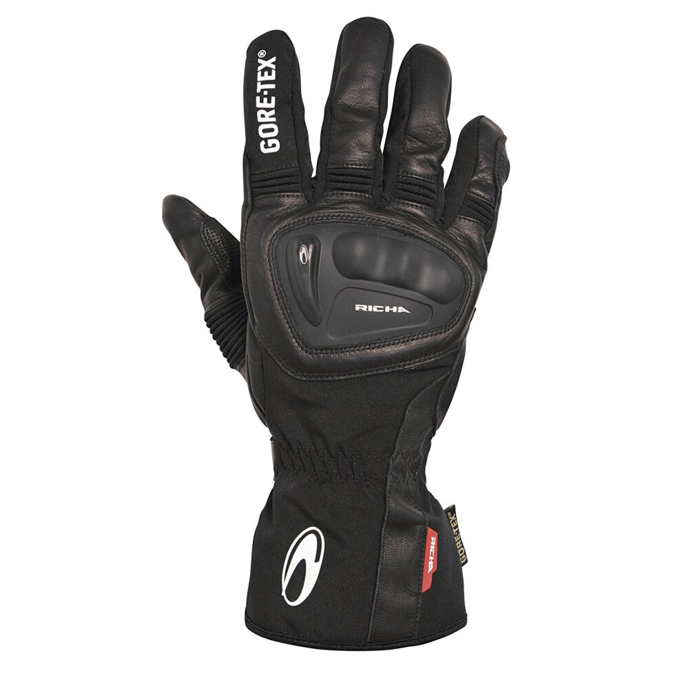 (Small) Richa Hurricane Gtx Gore-Tex 100% Waterproof Leather Motorcycle Motorbike Gloves Black 5415033071500