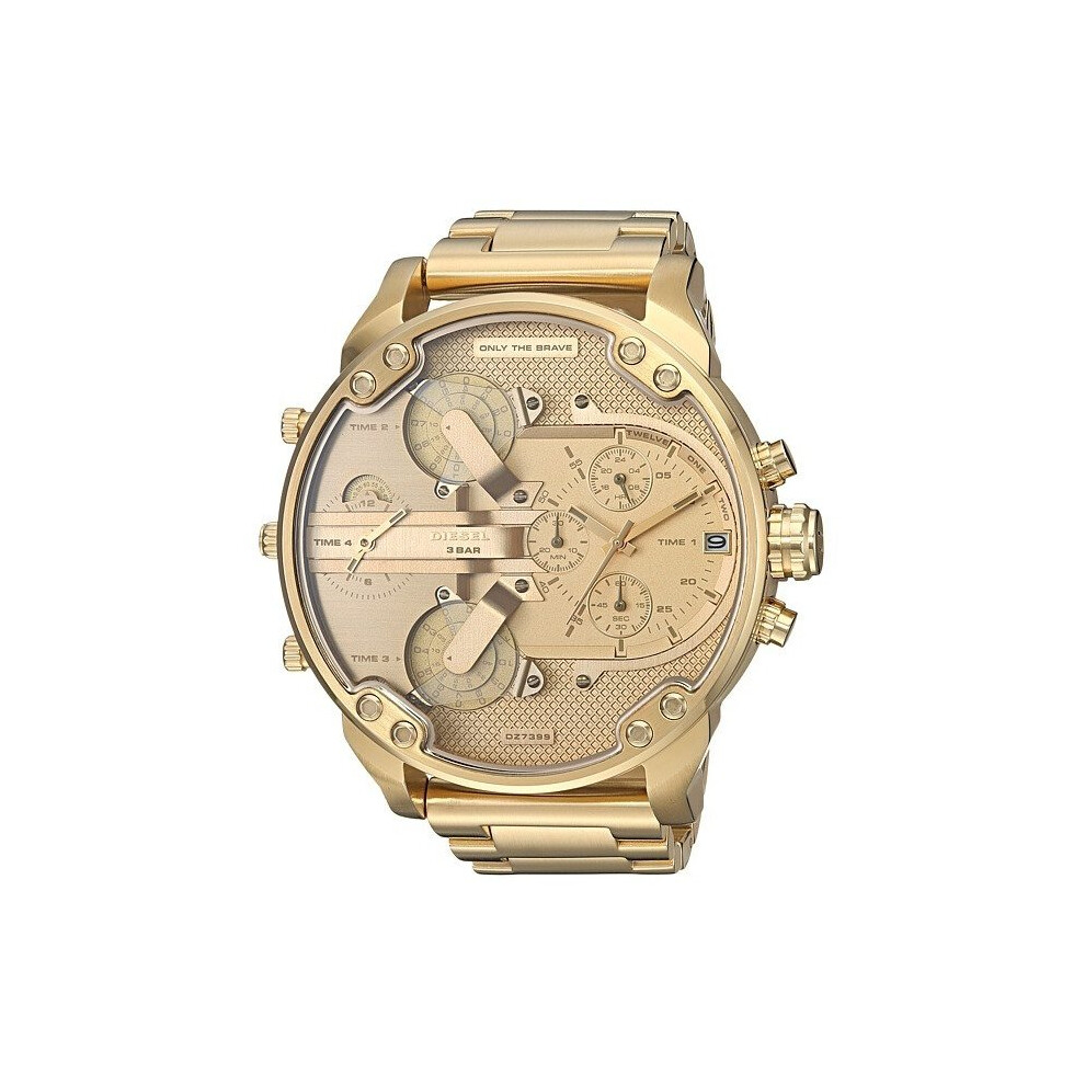 Montre homme Diesel Mr. Daddy 2.0 Chronograph à cadran doré