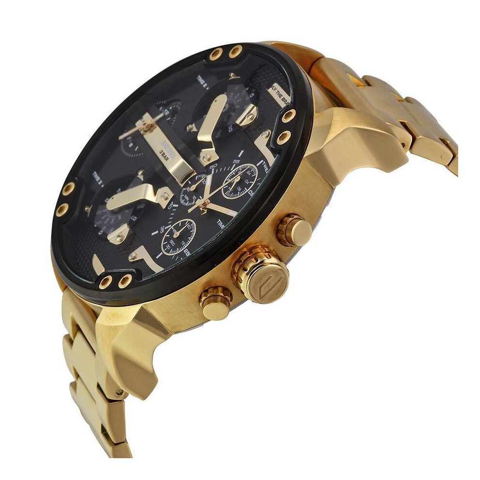 Diesel Big Daddy 2.0 All Gold 66mm Chrono Men s Watch DZ7333 on OnBuy