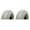 (2 Rear Tyres, Black) Mobility Scooter Puncture Proof Tyres – 300-4 / 260 x 85 - Solid Tyres 4