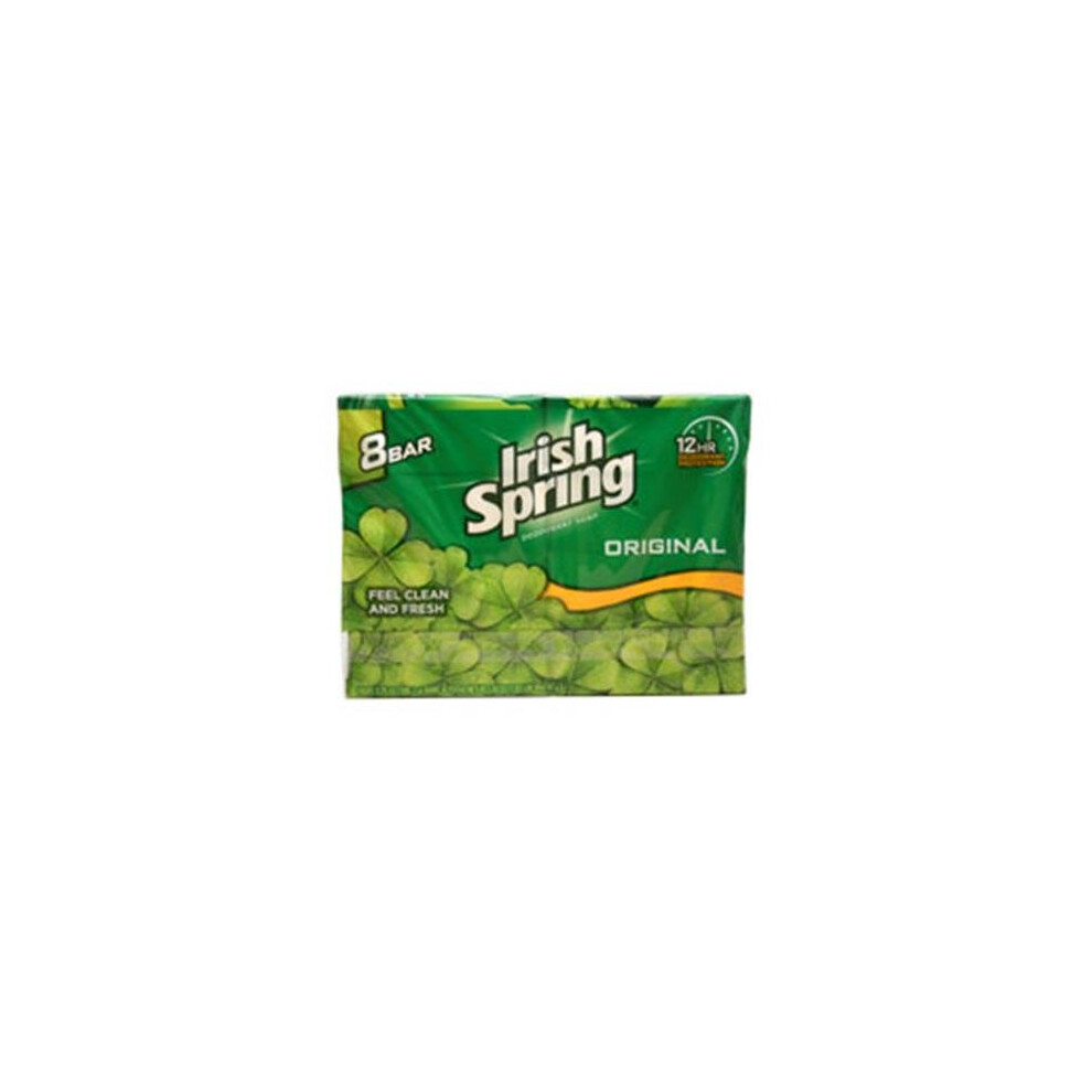 Irish Spring U-Bb-1260 Original Deodrant Soap - 8 X 4 Oz - Soap