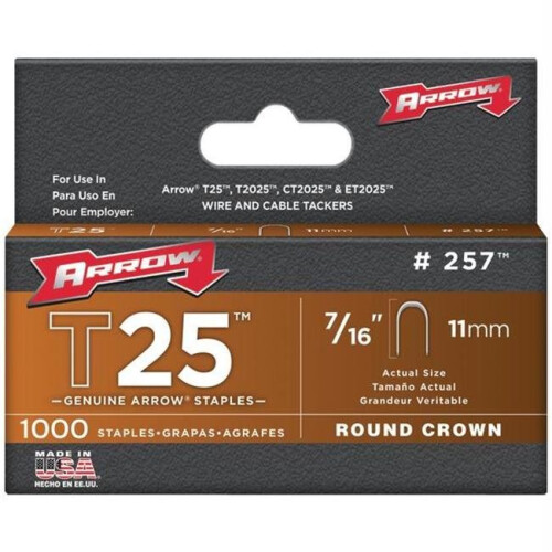Arrow Graffetta T25 7/16" Arrow Fastener 257 - Confezione da 2