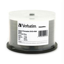 STORAGE MEDIA 95213 50PK DVD PLUS RW 4.7GB 4X WHT INKJET HUB