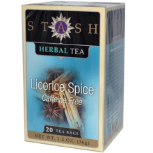 Stash Tea, Tisane, Épices Réglisse, Sans Caféine, 20 Sachets, 1,2 oz (36 g)