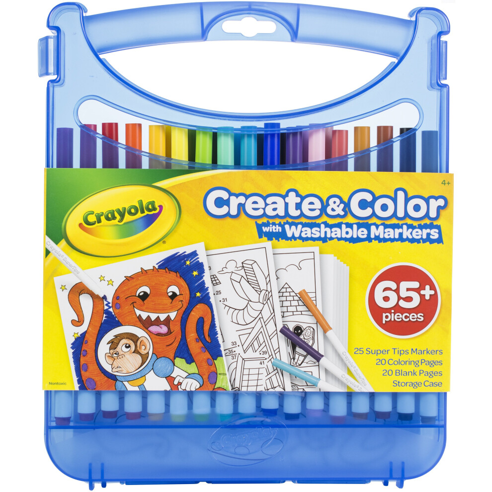 Crayola Create & Color With Washable Markers 65/Pkg-