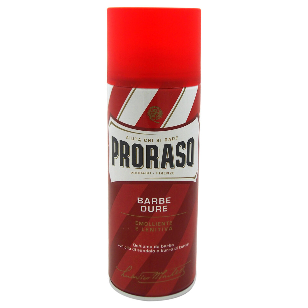 Proraso Emollient And Soothing Shaving Foam With Sandalwood Oil & Shea Butter - 13.52 oz Shaving Foam
