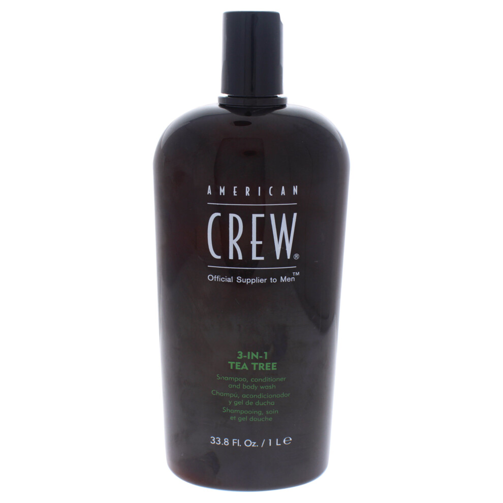American Crew 3-In-1 Tea Tree Shampoo & Conditioner & Body Wash - 33.8 oz Shampoo & Conditioner & Body Wash