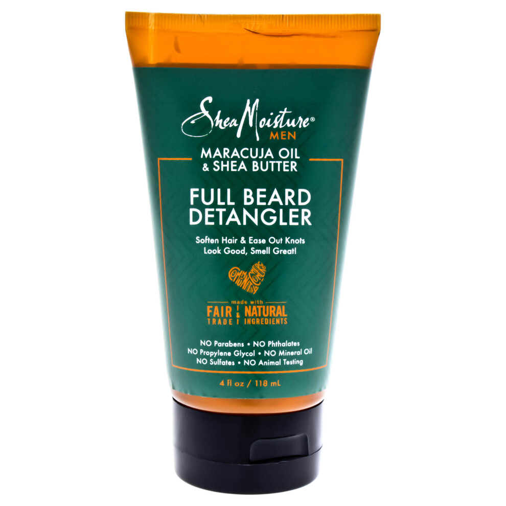 Shea Moisture Maracuja Oil & Shea Butter Beard Detangler Soften Hair & Ease Out Knots - 4 oz Balm