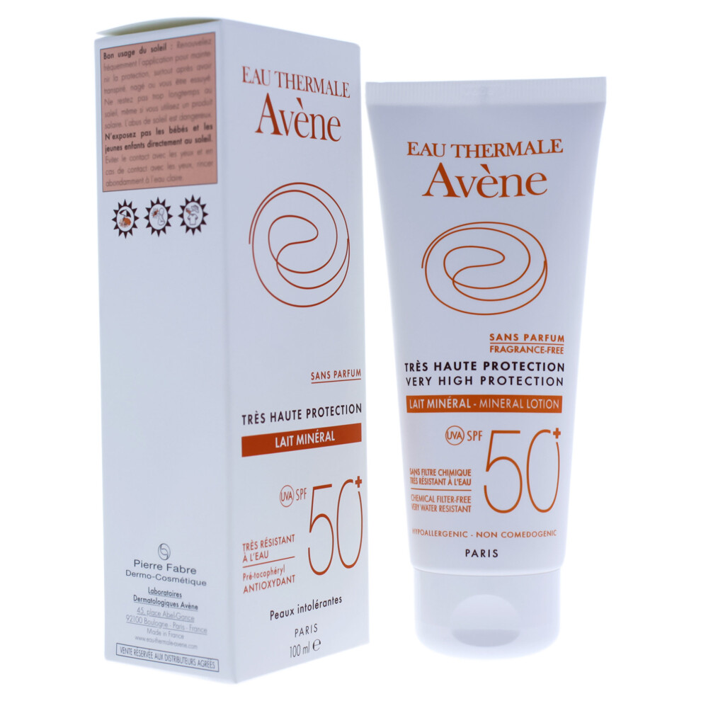Avène Avene Very High Protection Mineral Lotion Spf 50 - 3.4 Oz Lotion