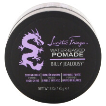Billy Jealousy Lunatic Fringe Pommade à base d'eau pour hommes Tenue forte Haute brillance Produit capillaire soluble dans l'eau et végétalien Id