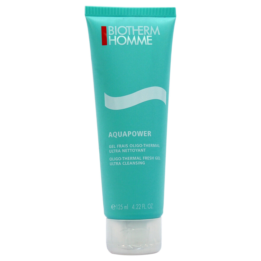 Biotherm Homme Aquapower Oligo-Thermal Fresh Ultra Cleansing Gel - 4.22 Oz Cleanser