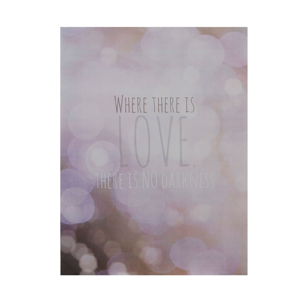 Premier Housewares Where There Is Love Wall Plaque, Mdf - Pink